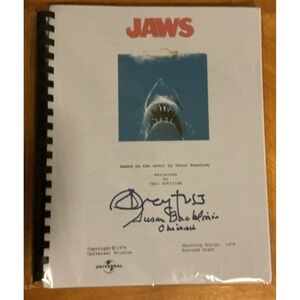 Jaws Movie Signed Autographed Full Script Reprint‎